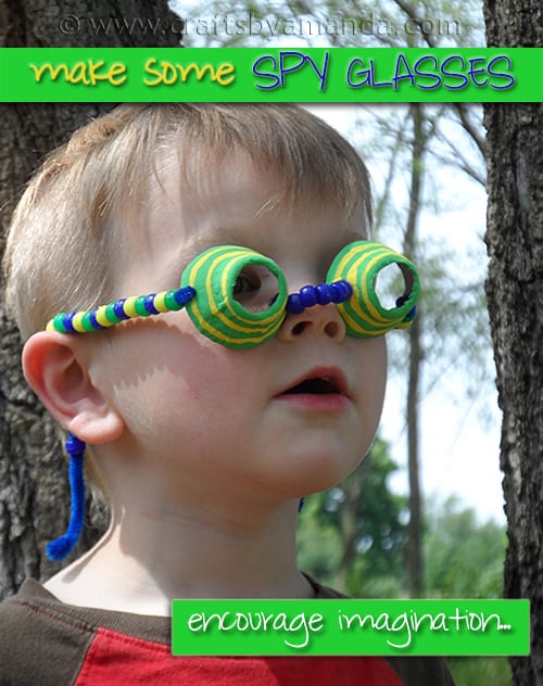 Egg Carton Spy Glasses - Crafts by Amanda