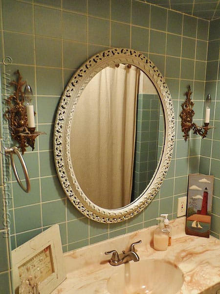 Bathroom Wall Sconce Makeover - CraftsbyAmanda.com
