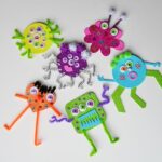 Glitter Foam Monsters - CraftsbyAmanda.com