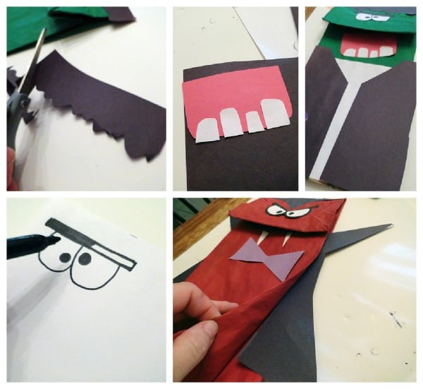 Halloween Craft: Paper Bag Puppets - CraftsbyAmanda.com