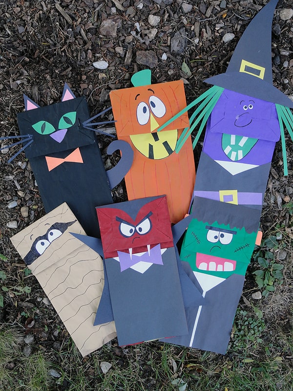 halloween-craft-paper-bag-puppets-crafts-by-amanda