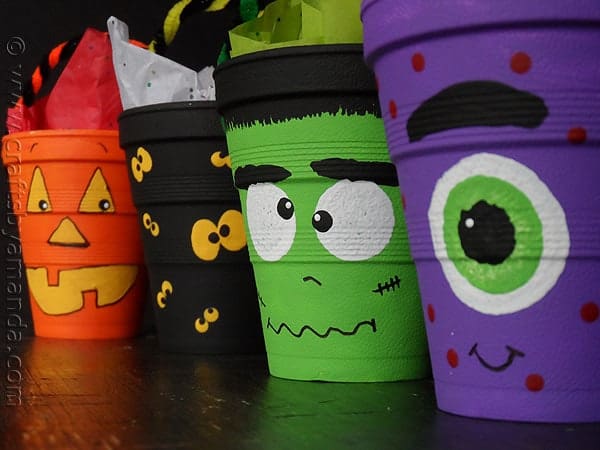 Halloween Treat Cups - CraftsbyAmanda.com