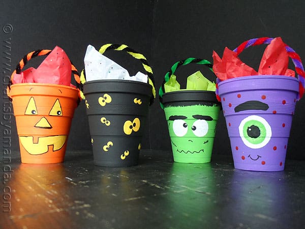 Tissue Paper Cups Halloween Craft