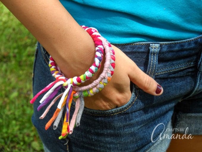 Recycled T-shirt Bracelets