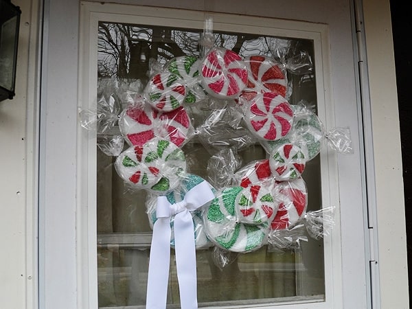 Peppermint Candy Wreath - CraftsbyAmanda.com
