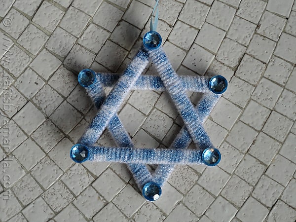 Shimmering Star of David - CraftsbyAmanda.com