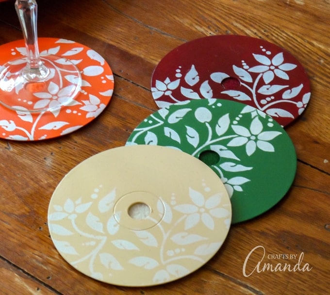 Cd Coasters Diy : Today S Diy Cd Coasters Here S How Atelier Boho By V