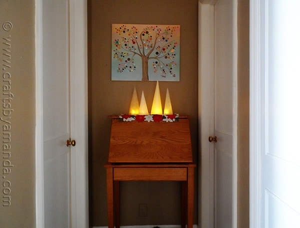 5 Minute Winter Tree Lanterns - CraftsbyAmanda.com