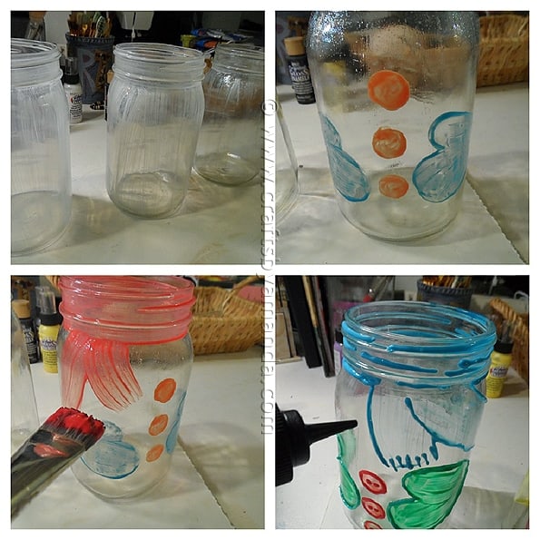 Snowman Belly Jars - CraftsbyAmanda.com