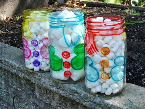 Snowman Belly Jars - Crafts By Amanda