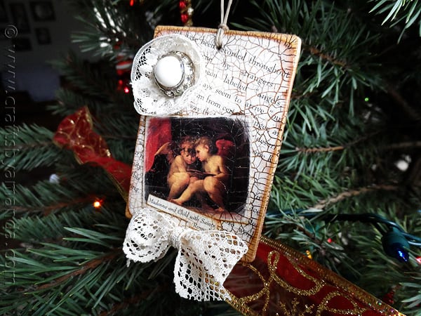 Vintage Crackled Cherub Ornaments - CraftsbyAmanda.com