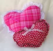 Valentine's Day crafts for kids - Easy Heart Pillows