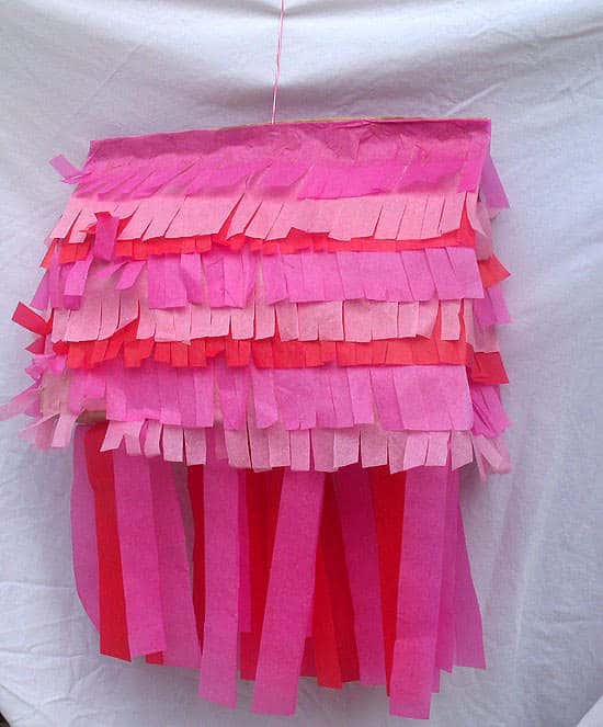 Crafts for kids - Valentine Paper Bag Pinata