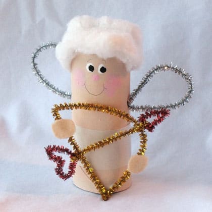 Valentine Cardboard Tube Cupid