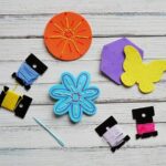 Make your own Craft Foam Sewing Cards! CraftsbyAmanda.com @amandaformaro