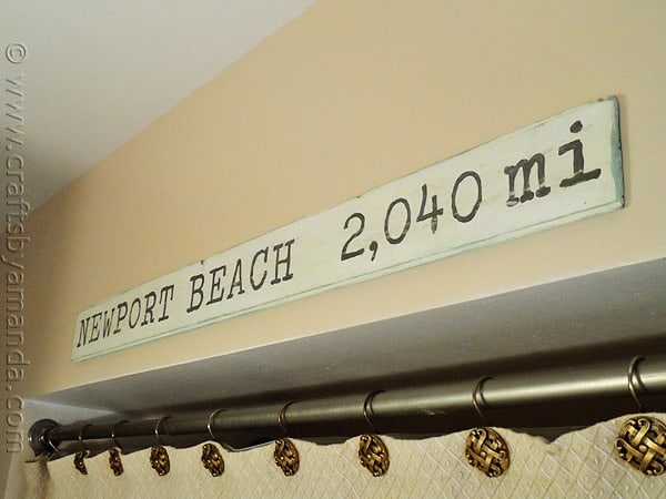 How to make a Weathered Newport Beach Sign from CraftsbyAmanda.com @amandaformaro