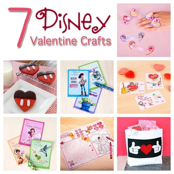 7 Disney Valentine Crafts and Printables