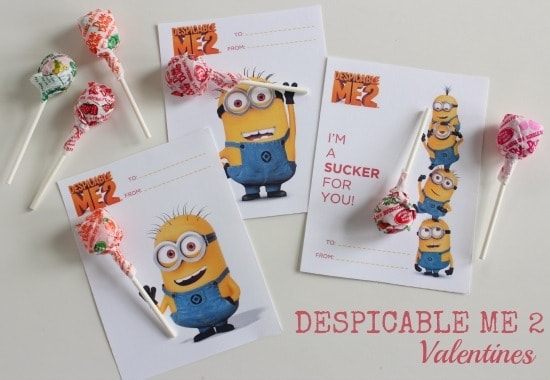 Despicable Me Crafts and Free Valentine Printable!