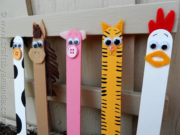 Craft Stick Crafts: Barnyard Farm Animals