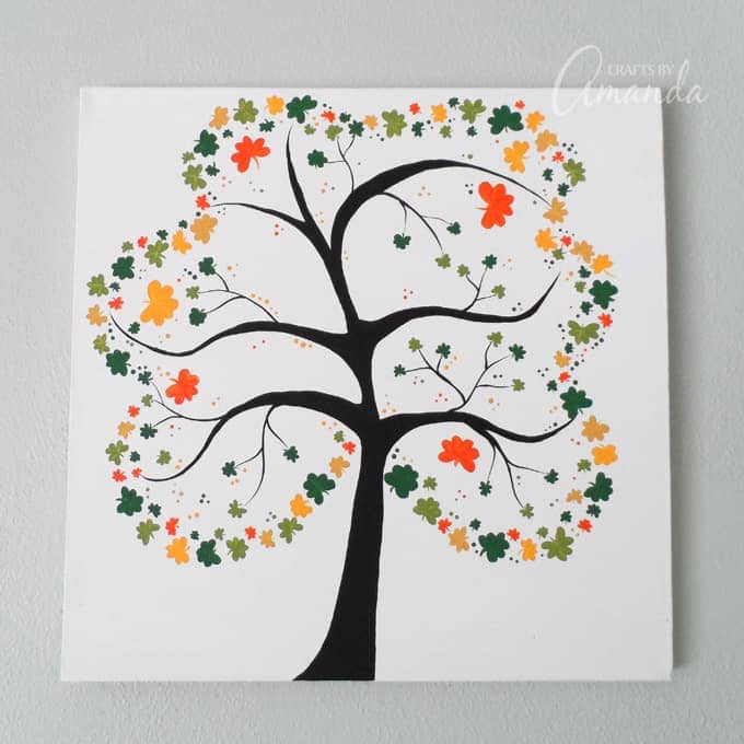 Shamrock Tree on Canvas