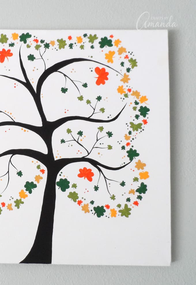 Shamrock Tree on Canvas