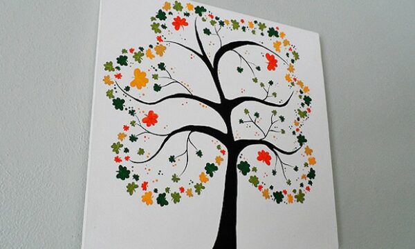 Shamrock Crafts: Shamrock Tree on Canvas