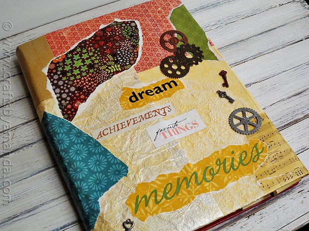 Tutorial - Book Cover Craft: Faux Vinyl with Mod Podge via CraftsbyAmanda.com @amandaformaro