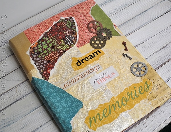 Tutorial - Book Cover Craft: Faux Vinyl with Mod Podge via CraftsbyAmanda.com @amandaformaro