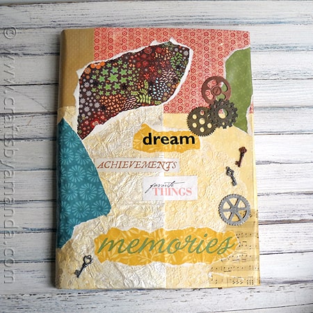 Tutorial - Book Cover Craft: Faux Vinyl with Mod Podge via CraftsbyAmanda.com @amandaformaro