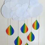 Rainbow Crafts: Cloud and Rainbow Raindrops - Crafts by Amanda