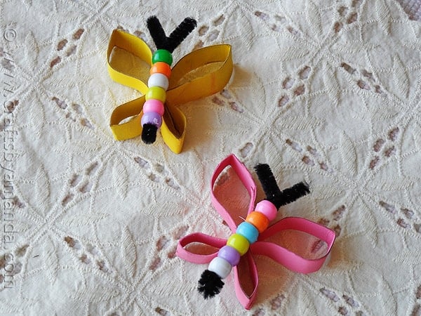 How To Make Beaded Paper Butterflies