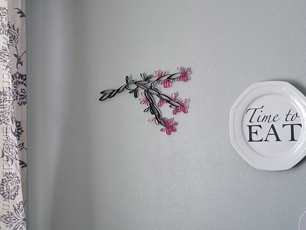 Cardboard Tube Wall Art: Cherry Blossoms from CraftsbyAmanda.com @amandaformaro