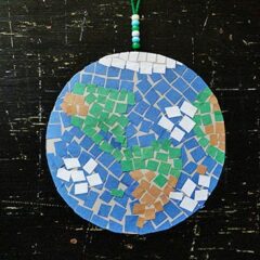 Artesanía de tierra mosaico