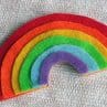 Rainbow Crafts: Layered Felt Rainbow Magnet