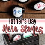 father's day hero stones pin image