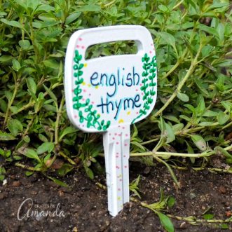 Recycled Key Garden Markers: an easy recycled craft for the garden!