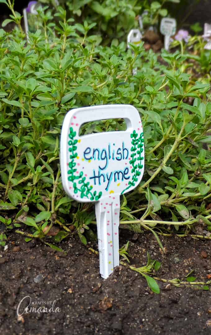 Pour Painted Rock Garden Markers DIY Project - Left Brain Craft Brain