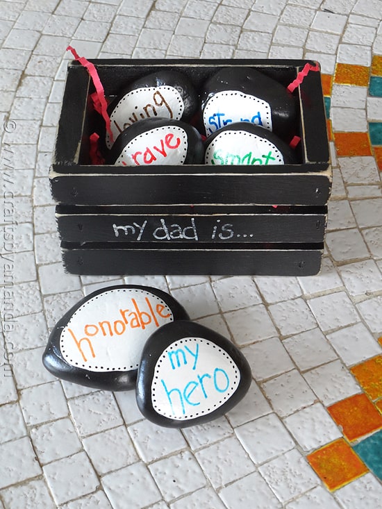 Father's day best sale painted rocks