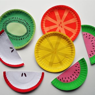 Paper Plate Fruit by CraftsbyAmanda.com @amandaformaro