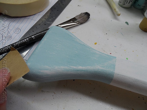 Pottery Barn Inspired Weathered Painted Oar by CraftsbyAmanda.com @amandaformaro