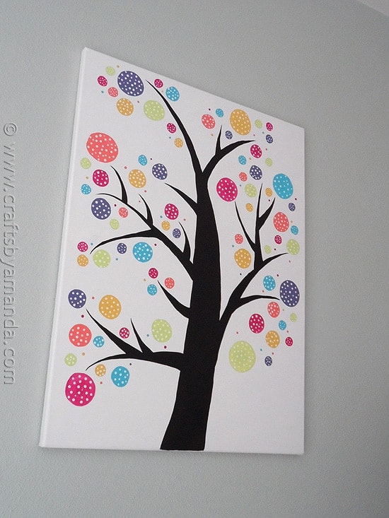 Polka Dot Circle Tree by @amandaformaro at CraftsbyAmanda.com