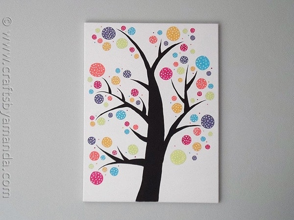 Polka Dot Circle Tree by @amandaformaro at CraftsbyAmanda.com