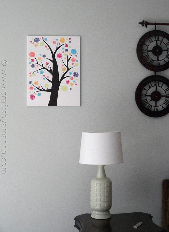 Polka Dot Circle Tree by @amandaformaro at CraftsbyAmanda.com 