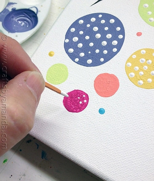 Polka Dot Circle Tree by @amandaformaro at CraftsbyAmanda.com