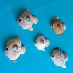 How to Make Seashell Fish at CraftsbyAmanda.com @amandaformaro