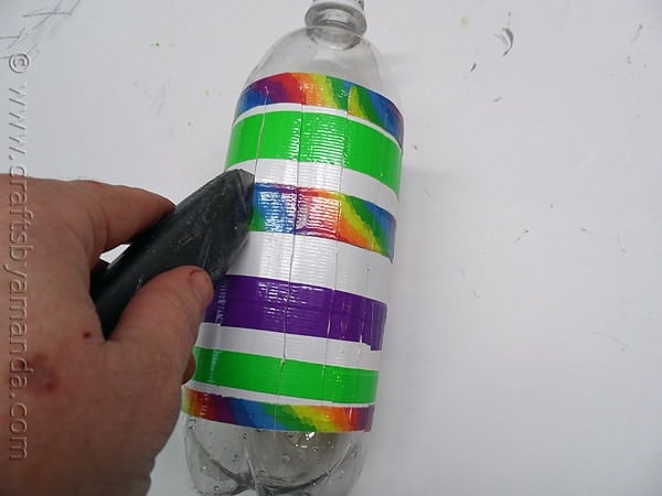 Recycled Plastic Bottle Wind Spinner at CraftsbyAmanda.com @amandaformaro