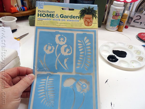 How to Paint a Reusable Stick On Stencil