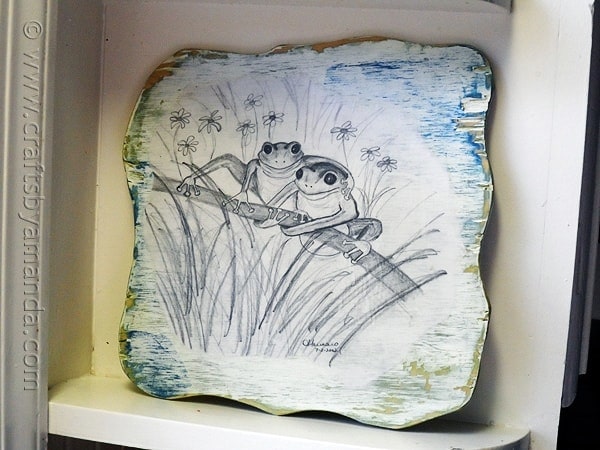 Preserving Pencil Drawings With Decoupage Crafts By Amanda