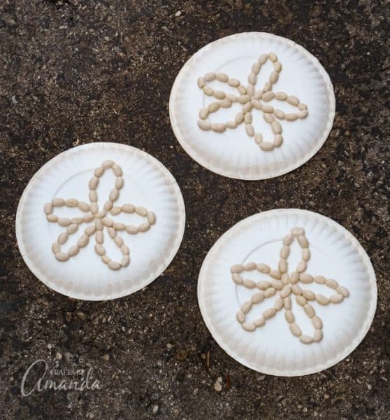 Paper Plate Sand Dollars an easy and fun beach craft for kids