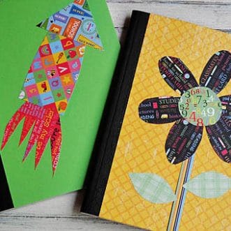 Decorating a Composition Notebook - Crafts by Amanda